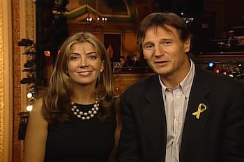 Natasha Richardson junto a su