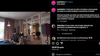 Justin Bieber aseguró que siente