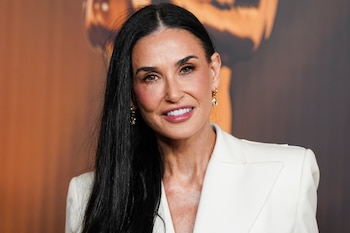 Demi Moore lse mostró esperanzada