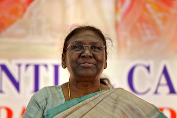La presidenta de la India,