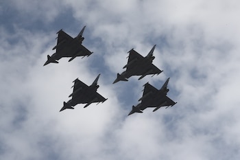 Cazas Eurofighter. (Europa Press)