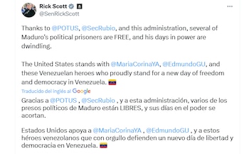 Scott reafirmó su respaldo a