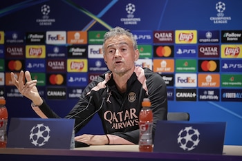 Luis Enrique en rueda de