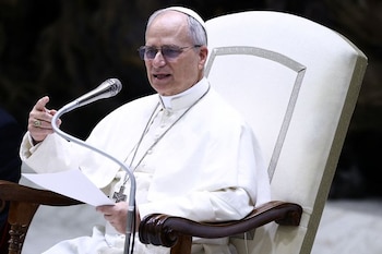 El papa León XIV celebra