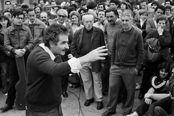 Pepe Mujica, septiembre de 1985.