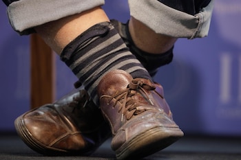 Los zapatos del expresidente de
