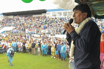 El expresidente de Bolivia Evo