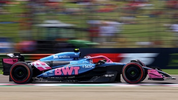 Colapinto durante el GP de