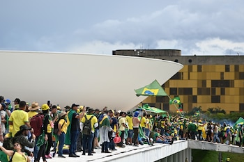 Seguidores del expresidente Jair Bolsonaro