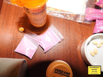 El frasco de clonazepam, presuntamente