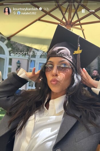 Kourtney Kardashian mostró su apoyo
