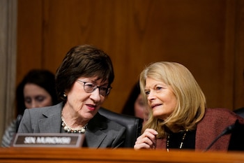 Las senadoras Susan Collins y