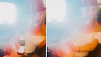 Aterrizando en LAX, Spears fue