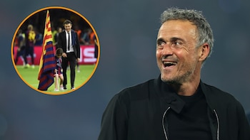 Luis Enrique y una imagen