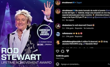 Rod Stewart recibirá el Premio