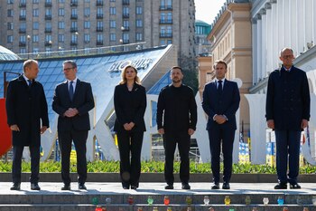 El presidente de Ucrania, Volodimir