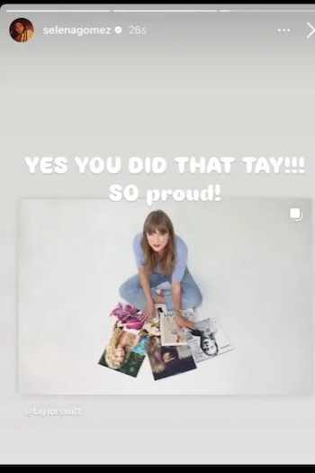 Selena Gomez celebró el triunfo