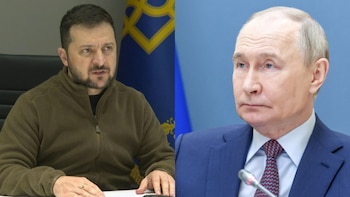 Volodimir Zelensky y Vladimir Putin