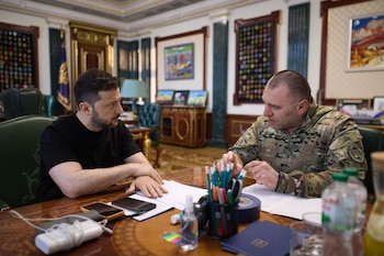El presidente de Ucrania, Volodímir