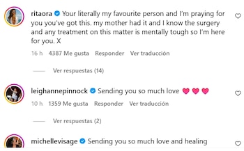Distintas celebridades expresaron su apoyo