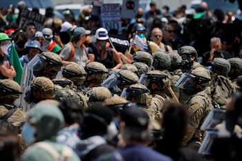 Miles de manifestantes mostraron su
