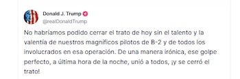 Trump vinculó el cese de