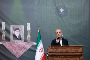 El presidente de Irán, Masud