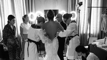 El diseño del vestido de