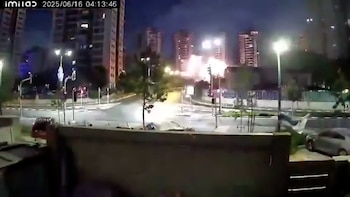 Un misil iraní impactó en