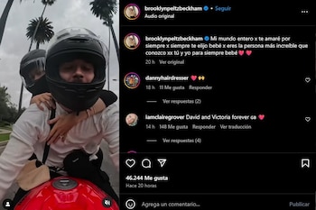 Brooklyn Beckham dedicó un amoroso