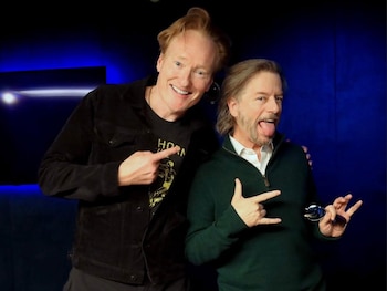 Los humoristas Conan O’Brien y