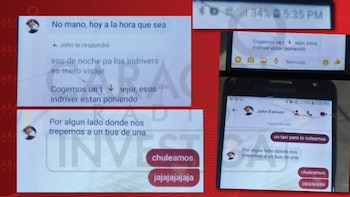 Los presuntos delincuentes dan a