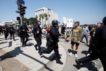 La policía de Los Ángeles