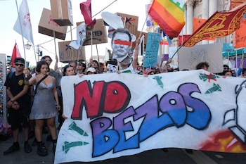 Alrededor de 600 personas protestaron