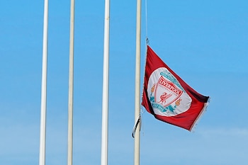 La bandera del Liverpool a