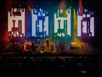 El concierto incluyó un amplio