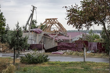 Una vivienda muestra los daños
