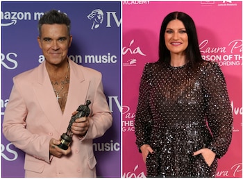 Robbie Williams y Laura Pausini
