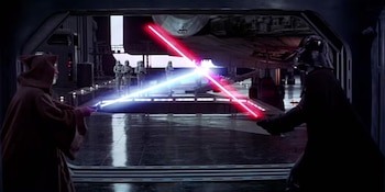 La espada láser de Darth