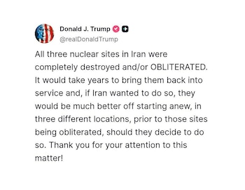 El mensaje de Trump en