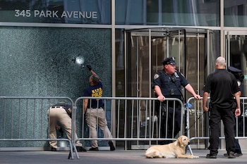 La policía inspeccionaba una bala
