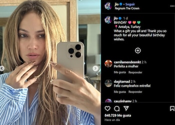 Jennifer Lopez celebró su cumpleaños