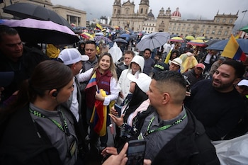 Vicky Davila en marcha de