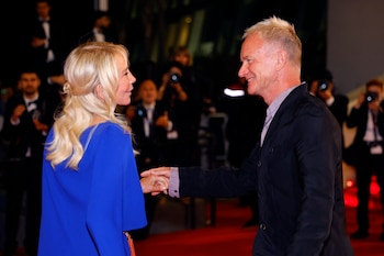 Sting y su esposa Trudie