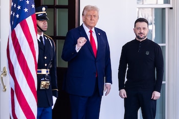 Donald Trump y Volodimir Zelensky