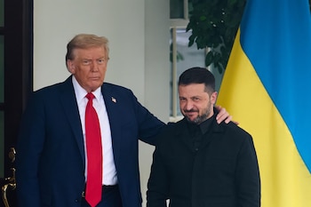 Donald Trump y Volodímir Zelensky