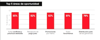 Las áreas de oportunidades más