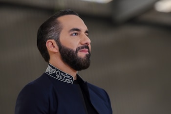 El presidente de El Salvador,