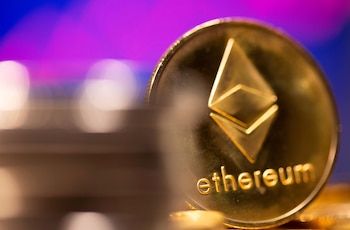 Representación de la criptomoneda Ether.