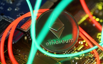 Representación de la criptomoneda Ether.